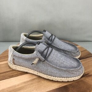 Hey Dude Wally Ascend Travel Duster Gray Loafer Casual Shoes Mens Size 10